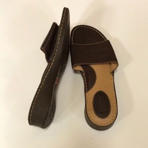 Born Brown Slide Sandal